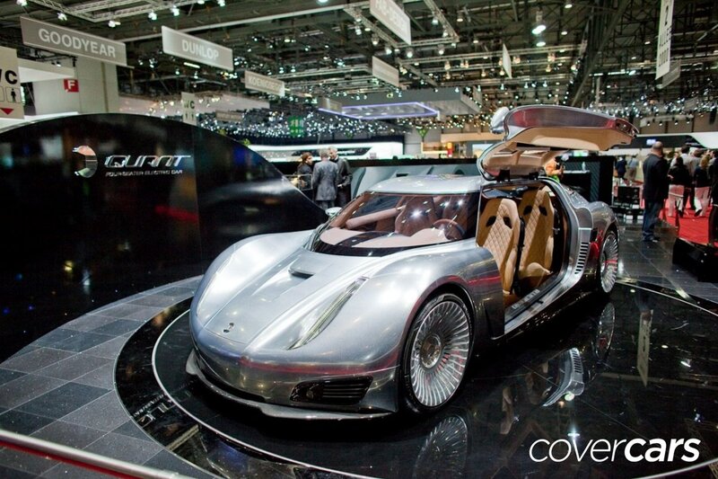 Silver Concept Car — Showroom, Photograph, Car Show