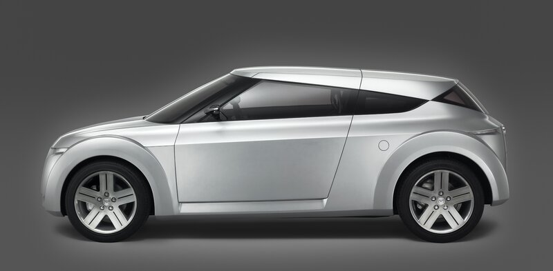 Silver Concept Car — Side Mirror