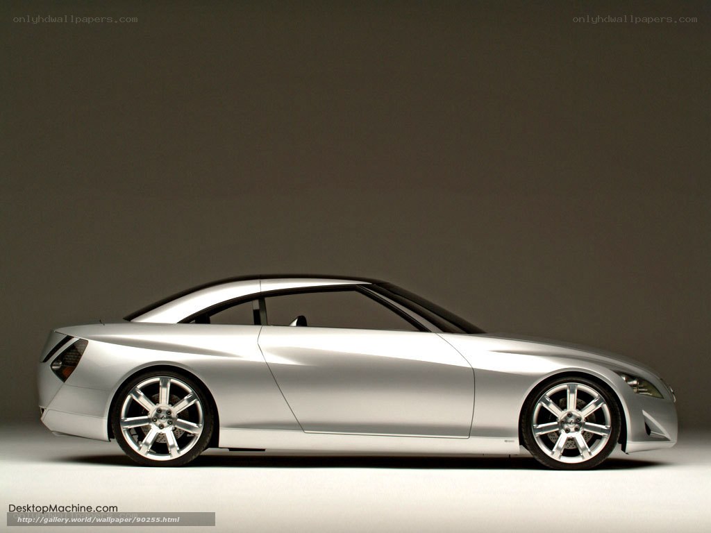 silver concept car side view
