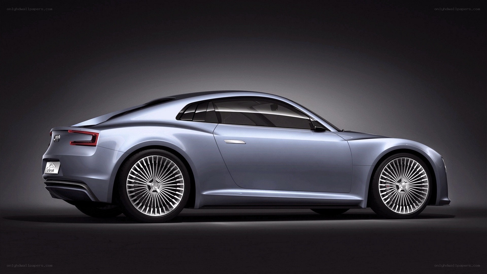 silver concept car side view