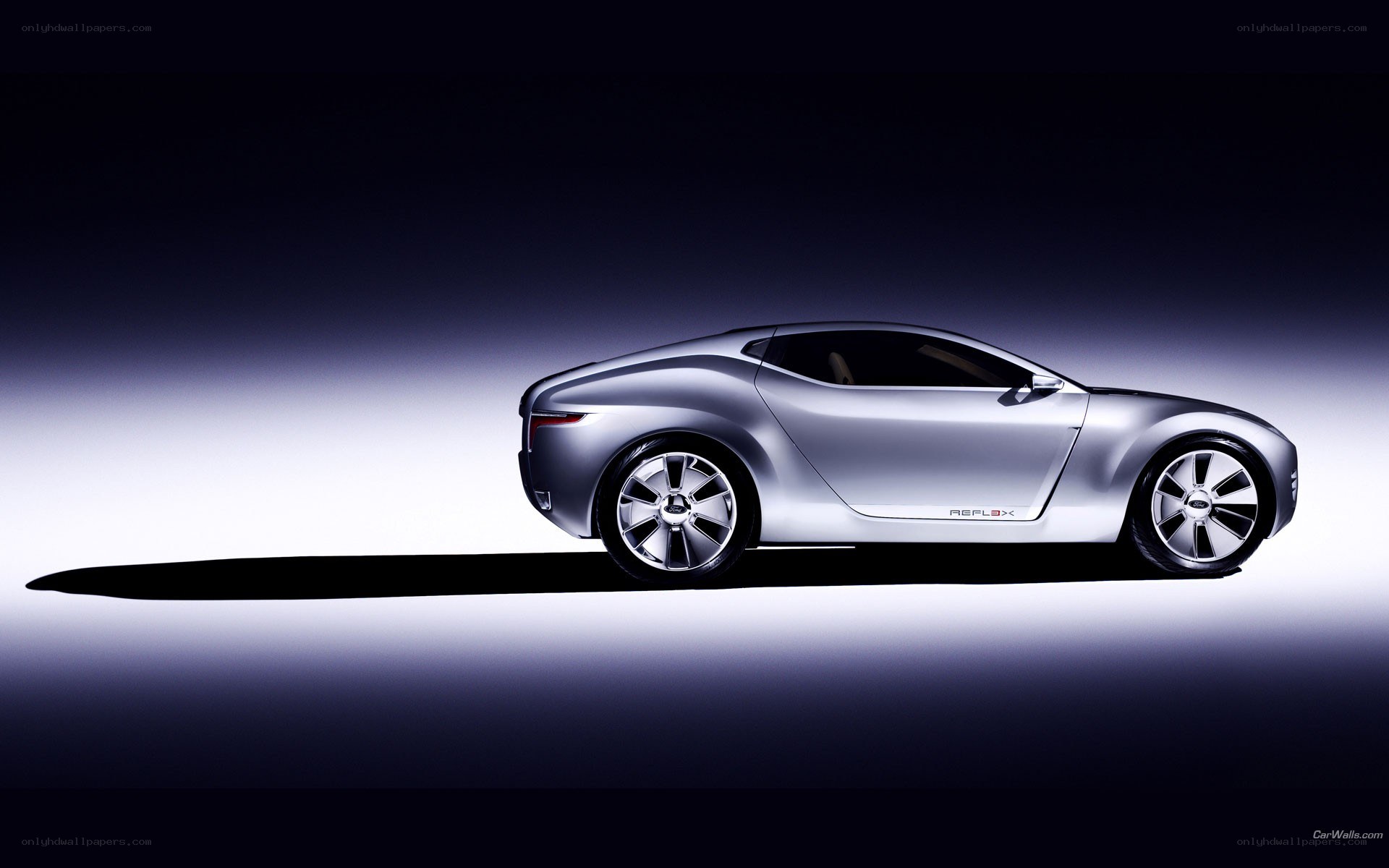 silver concept car side view