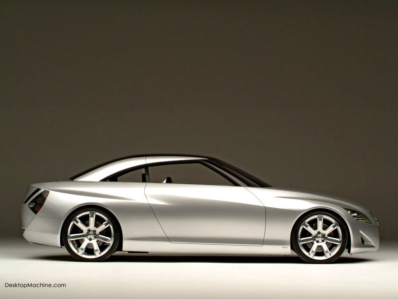 silver concept car side view