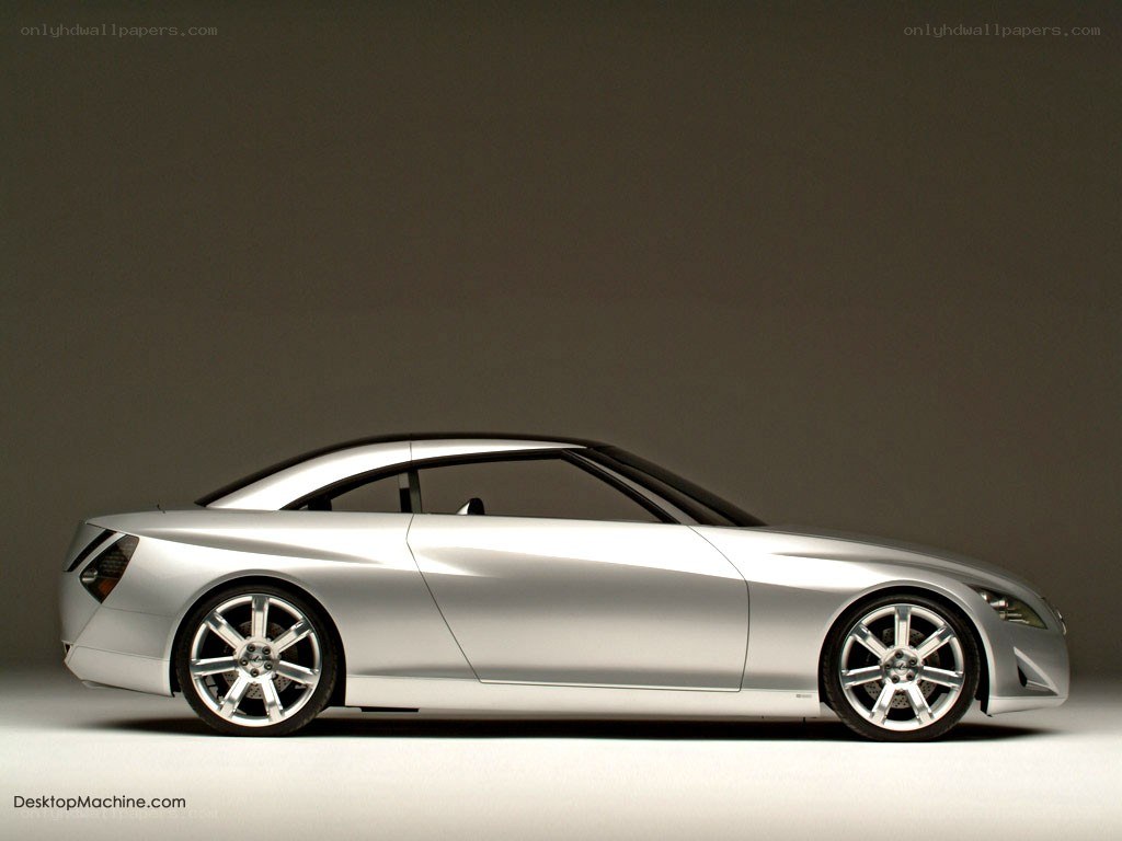 silver concept car side view