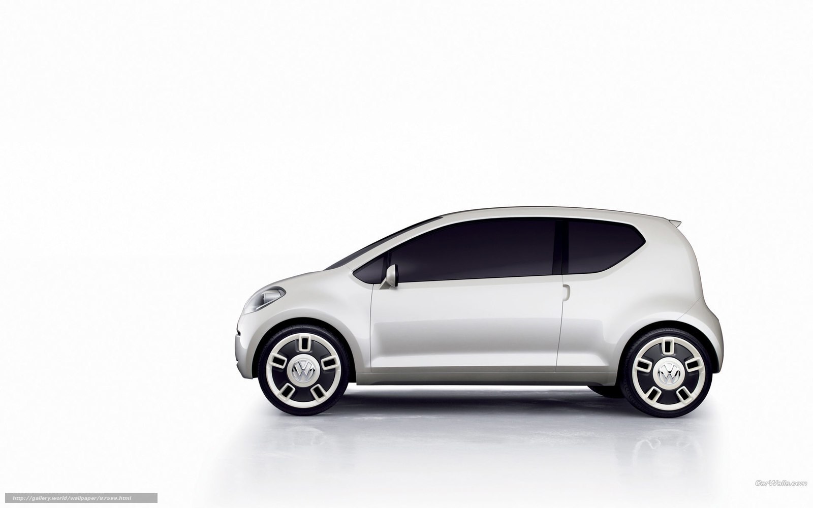 Silver concept car side view