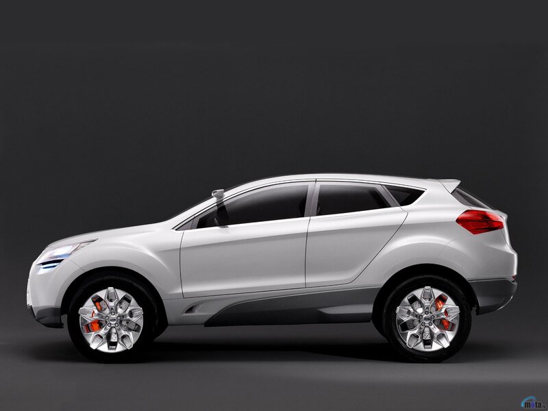 silver concept car side view