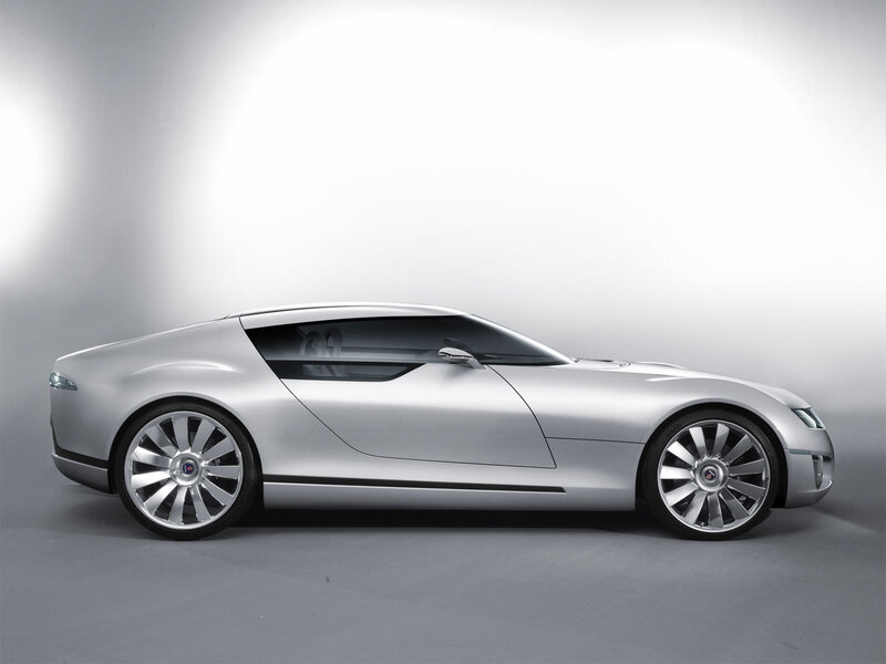 silver concept car side view