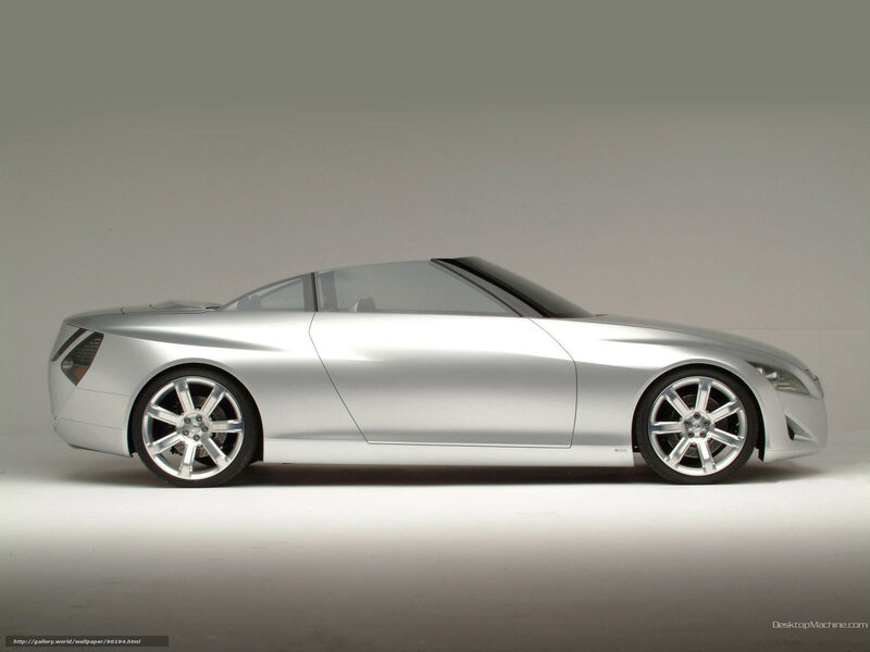 silver concept car side view