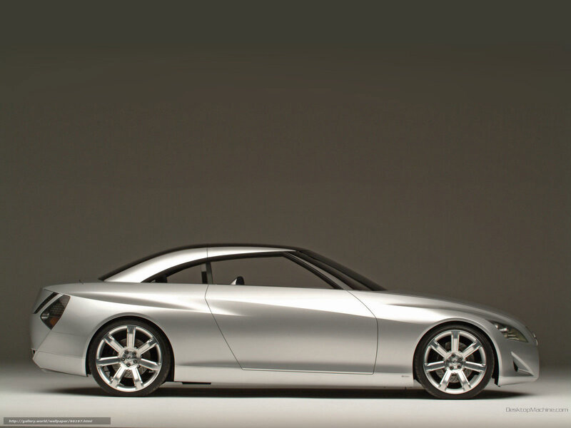 silver concept car side view