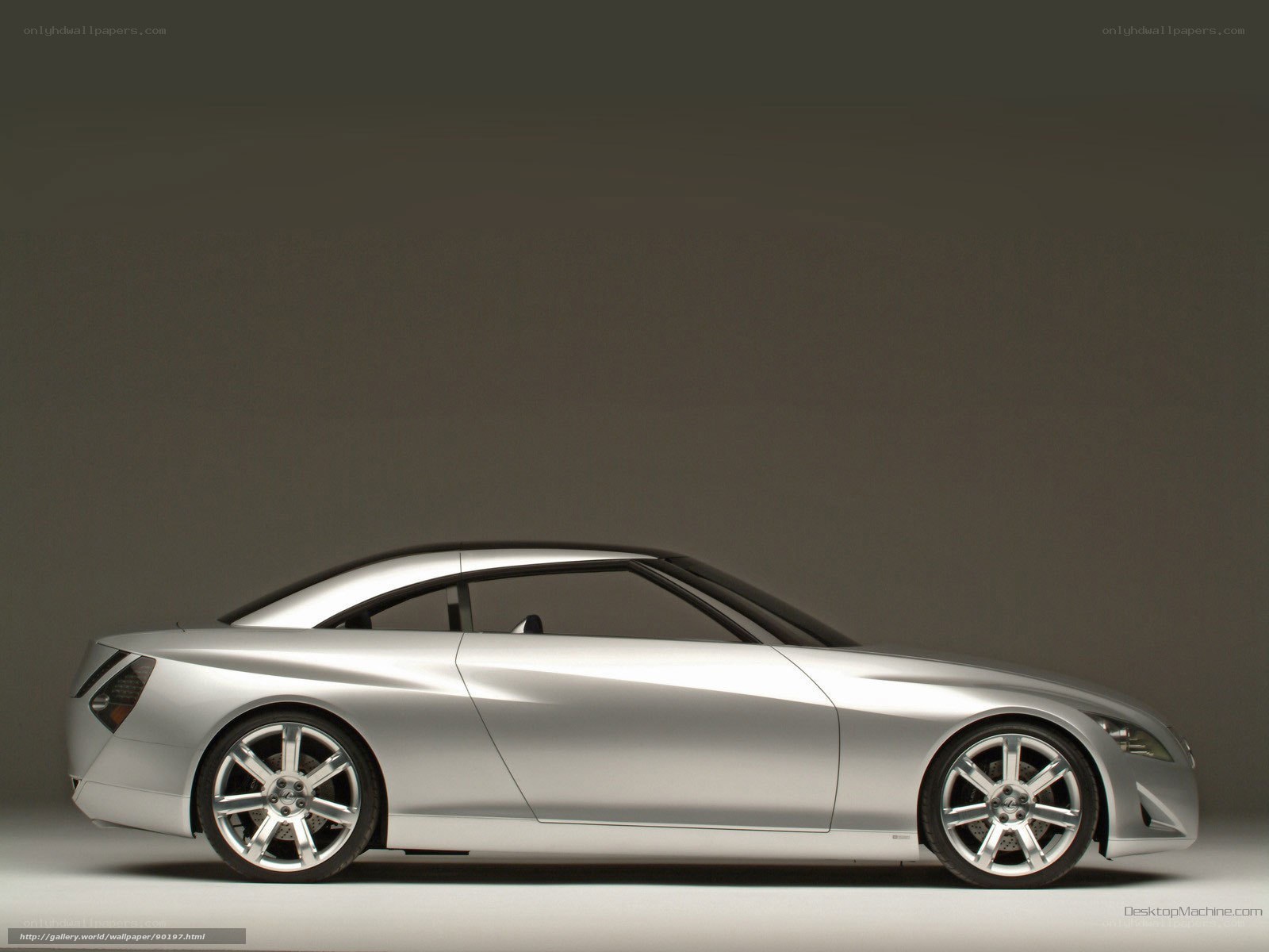 silver concept car side view