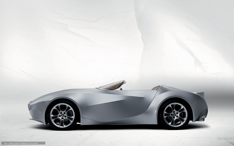 silver concept car side view