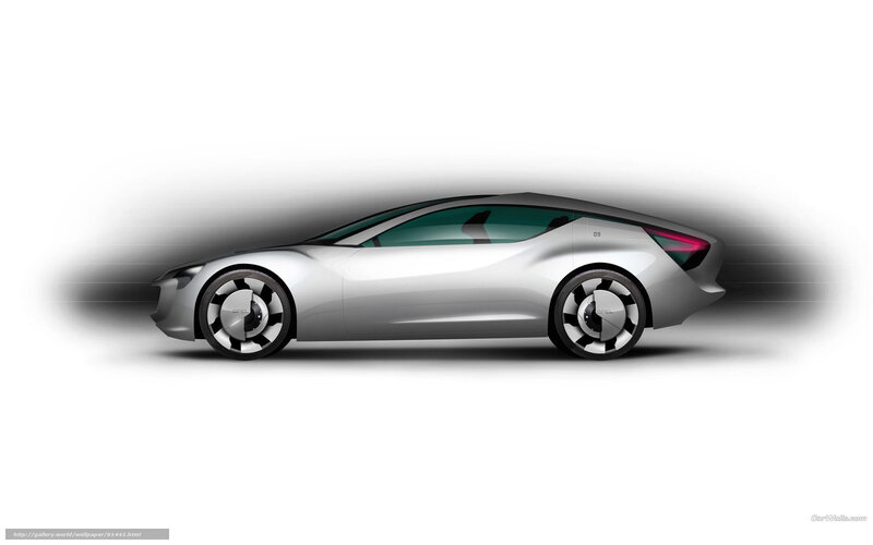 Silver Concept Car — Sleek, Digital Art