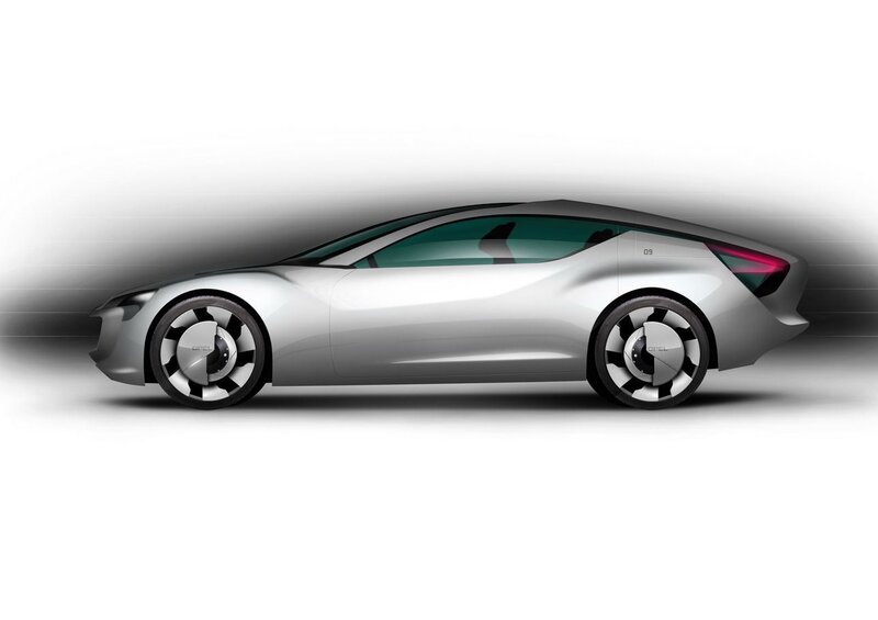 Silver Concept Car — Sleek, Digital Art, Wheel, Window