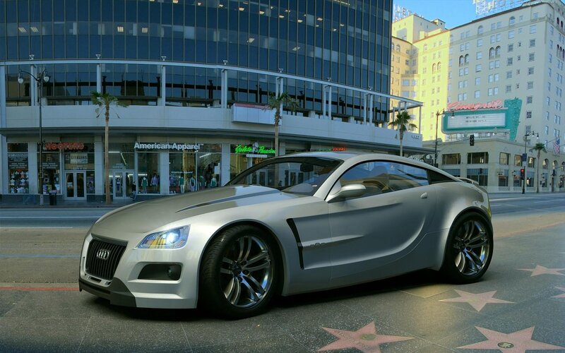 Silver Concept Car — Urban