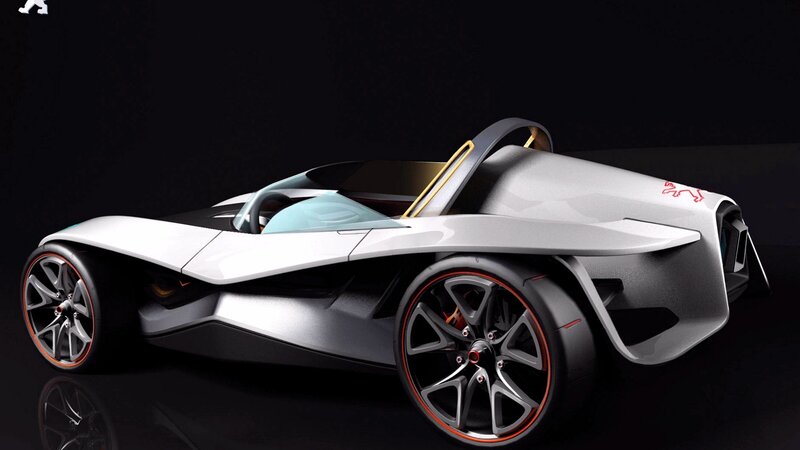 Silver Concept Car — White, Dramatic, 3d Render, Wheel