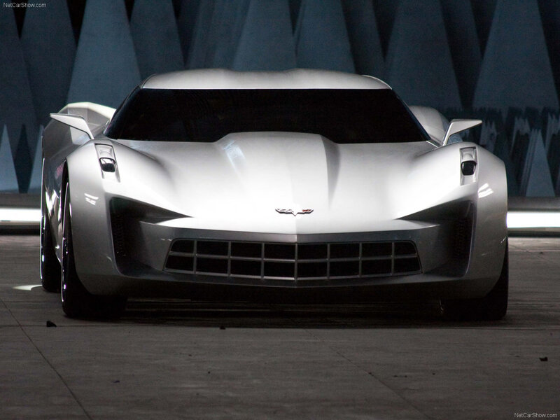 Silver Concept Car — White, Dramatic, Photograph