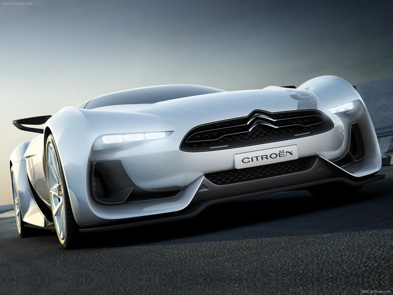 Silver Concept Car — White, Dramatic, Sunset, 3d Render, Road