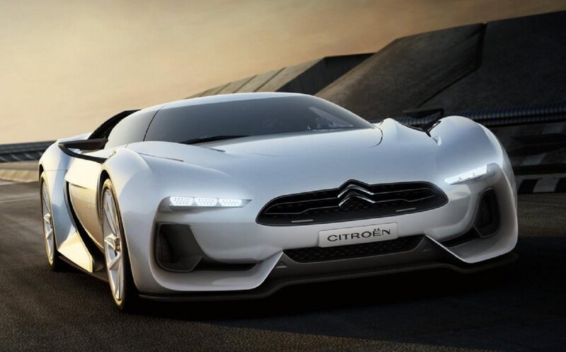 Silver Concept Car — White, Dramatic