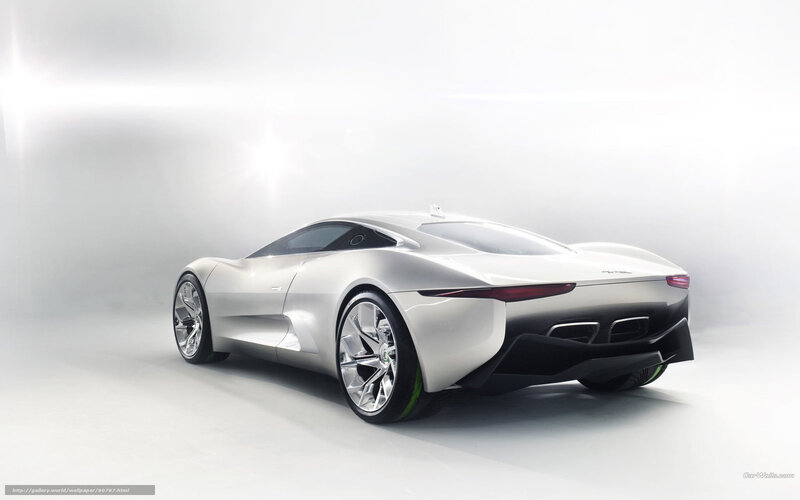 Silver Concept Car — White, Minimalist