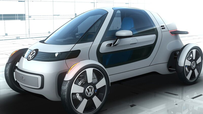 Silver Concept Car — White, Modern, 3d Render, Blue Seat