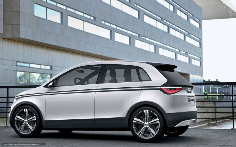 Silver Concept Car — White, Modern, Afternoon