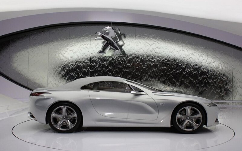 Silver Concept Car — White, Modern