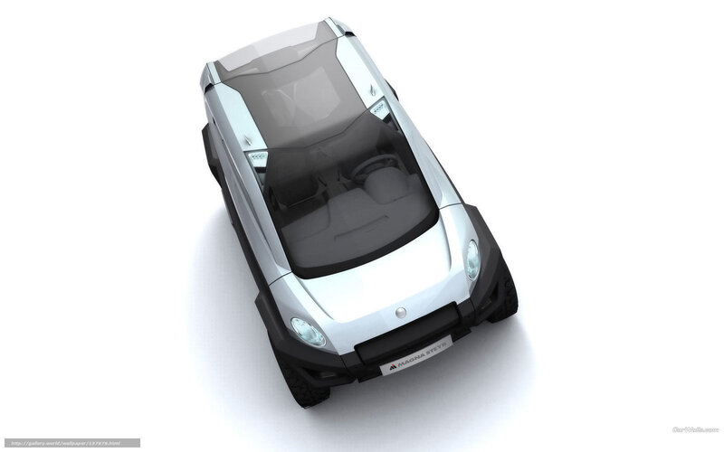 Silver Concept Car — White, Neutral, 3d Render