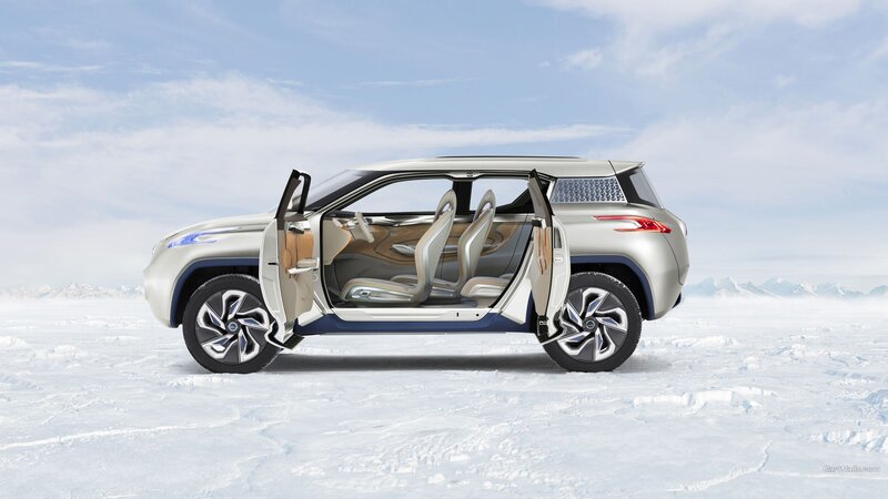 Silver Concept Car — White, Serene, Winter