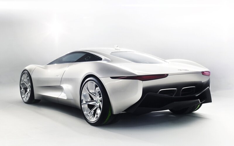 Silver Concept Car — White, Sleek, Modern, 3d Render