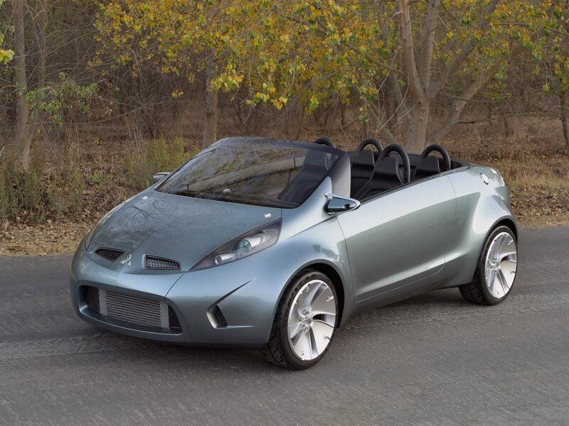 silver concept convertible car