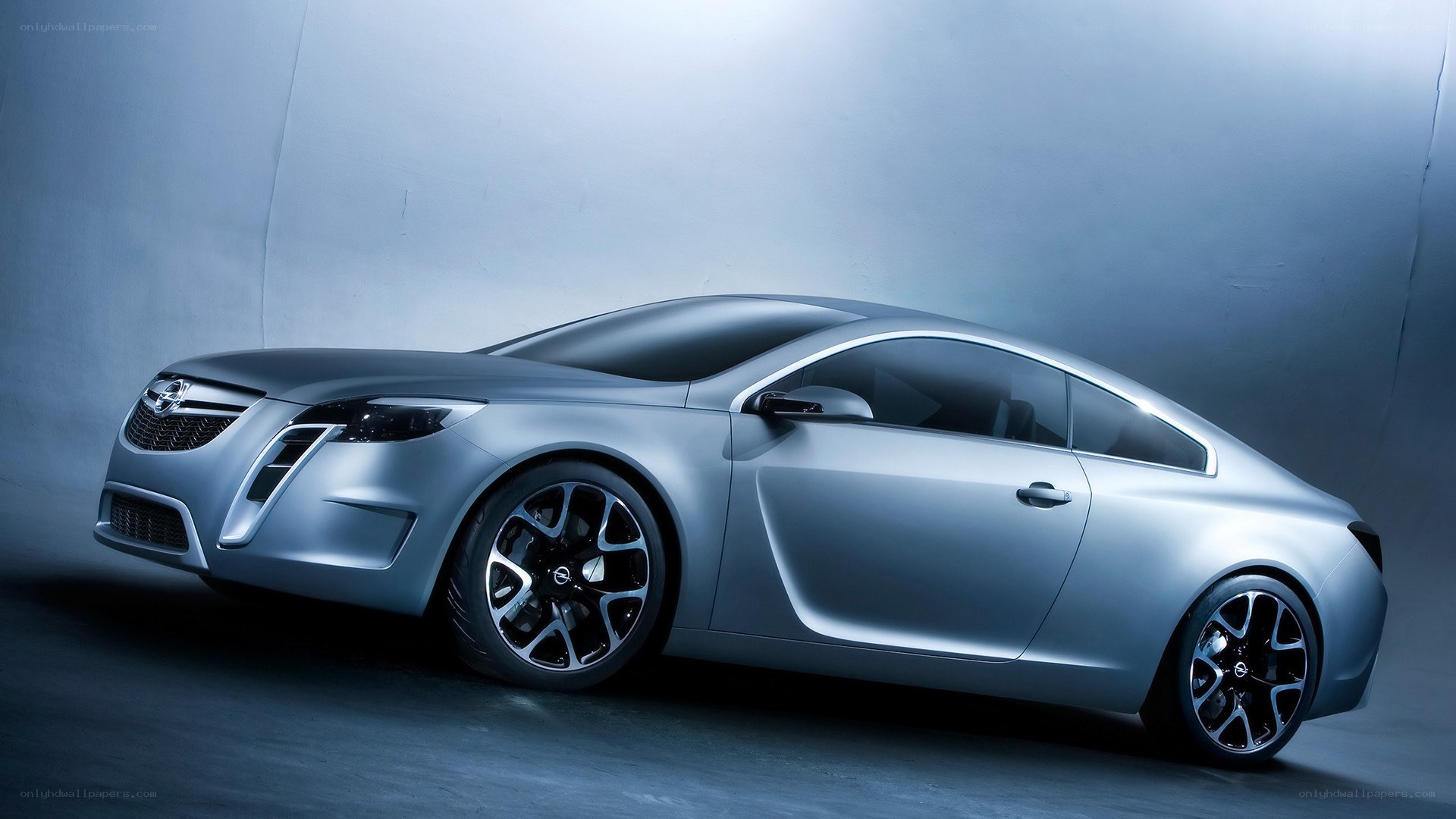 silver concept coupe car
