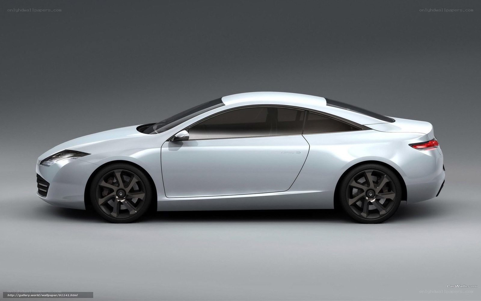 silver concept coupe car
