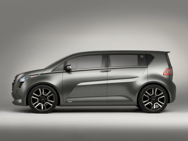 silver concept minivan