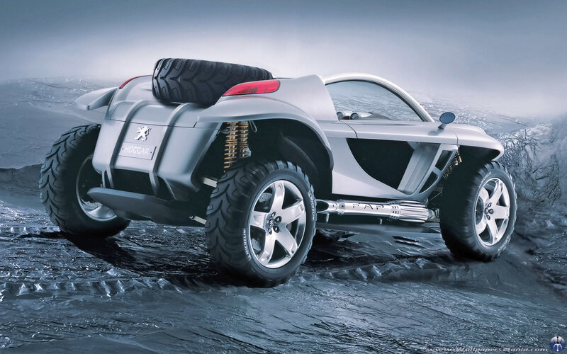Silver concept off-road vehicle
