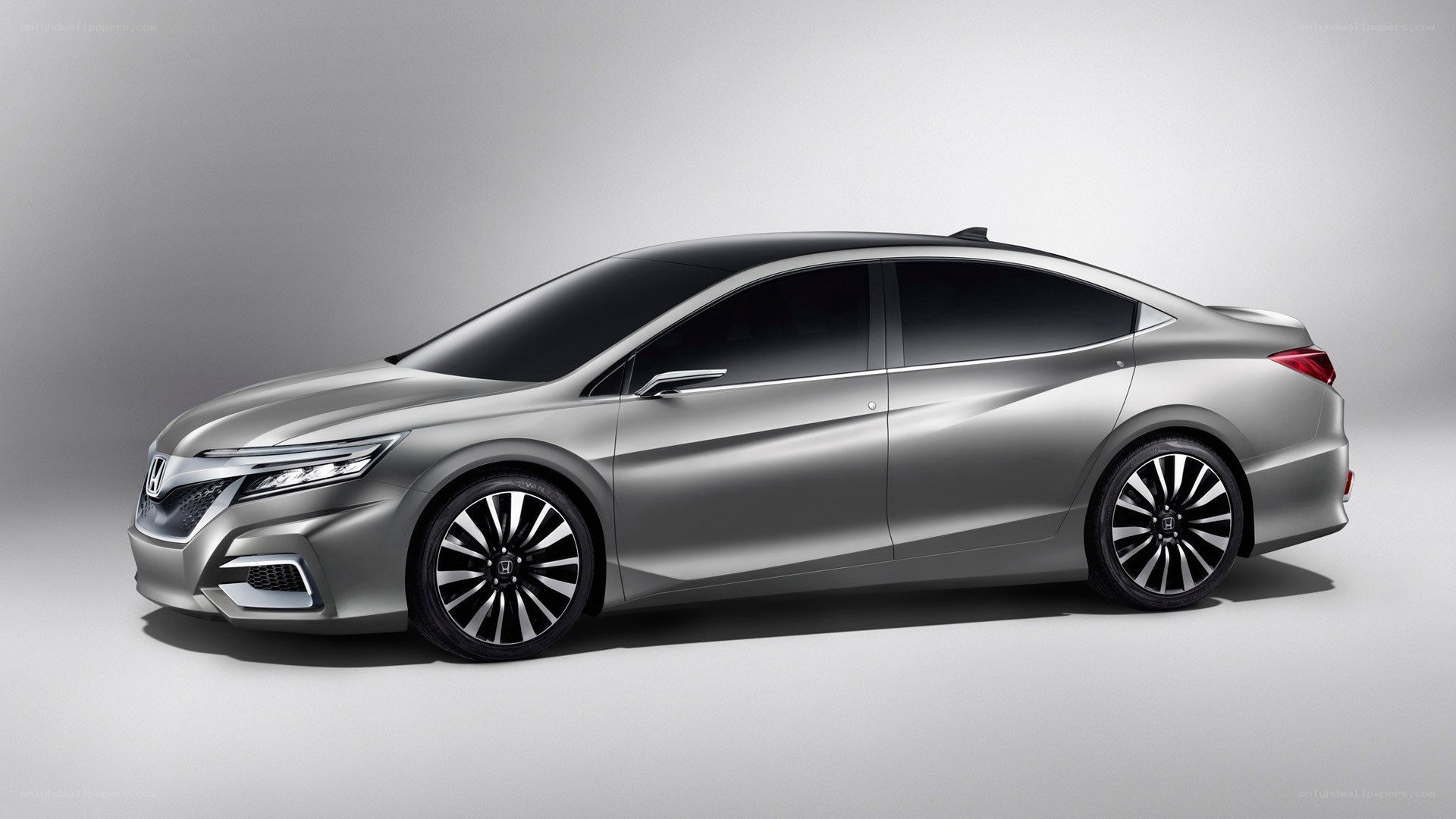 silver concept sedan car