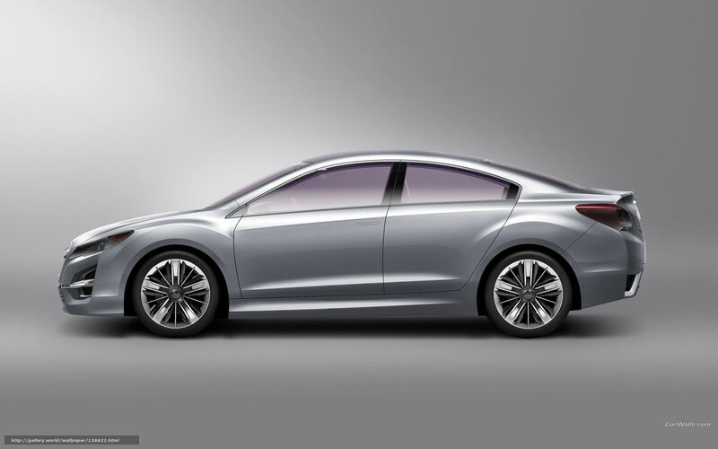 silver concept sedan car