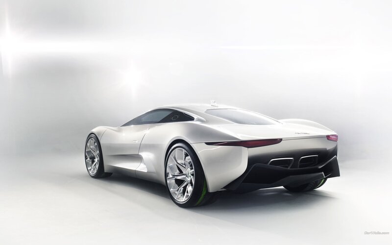 silver concept sports car