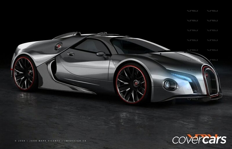 Silver Concept Sports Car — Gray