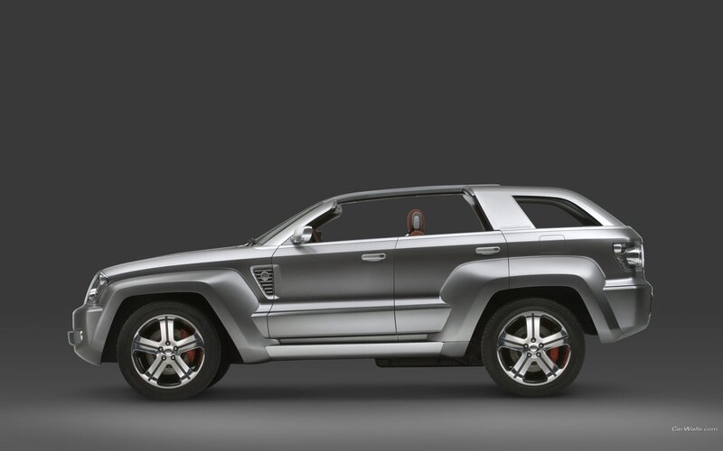 silver concept suv