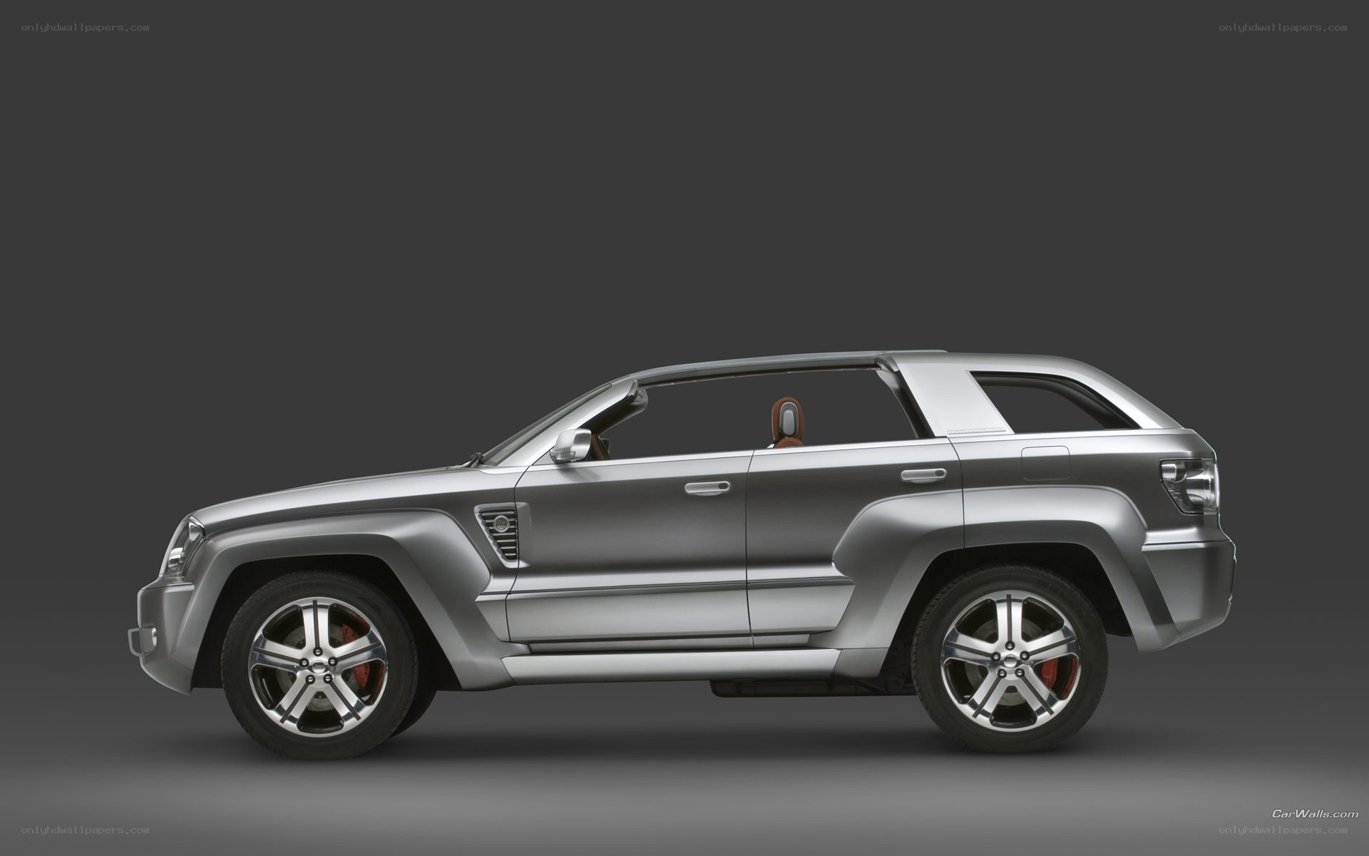 silver concept suv