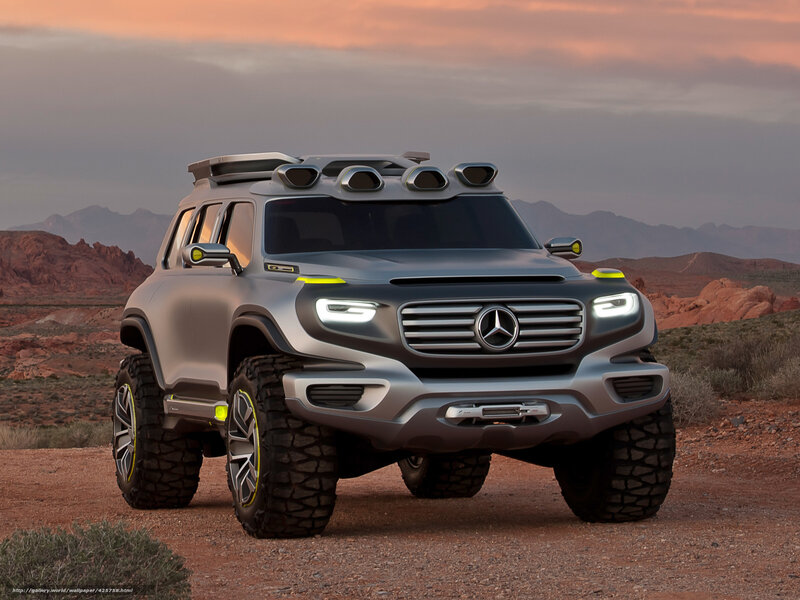 Silver Concept SUV — Gray, Dramatic, Sunset, 3d Render