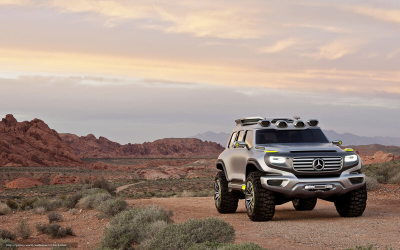 Silver Concept SUV — Gray, Dramatic, Sunset