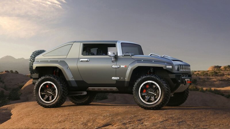 Silver Concept SUV — Gray, Dramatic