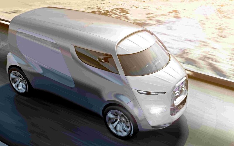 Silver Concept Van — Dynamic, Digital Art