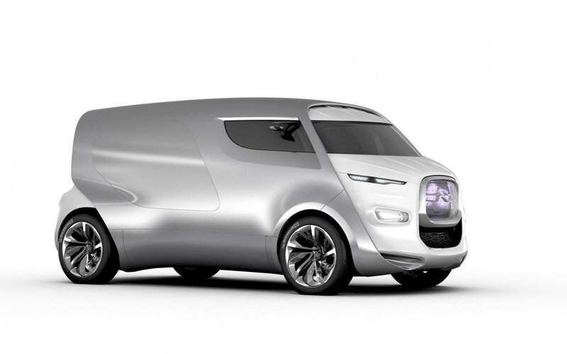 Silver Concept Van — Neutral, 3d Render