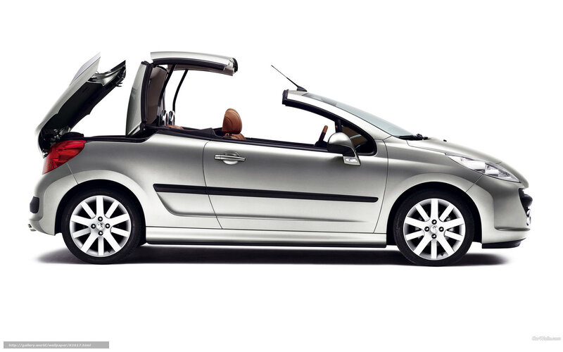 silver convertible car