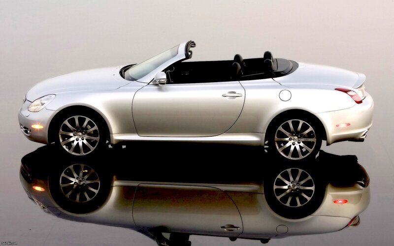silver convertible car