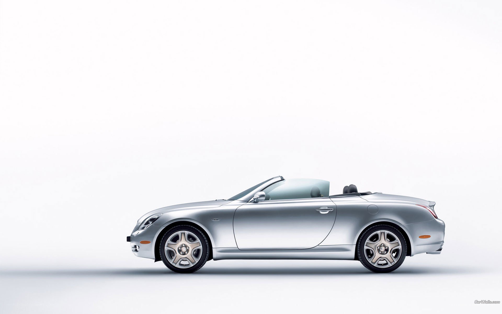 silver convertible car
