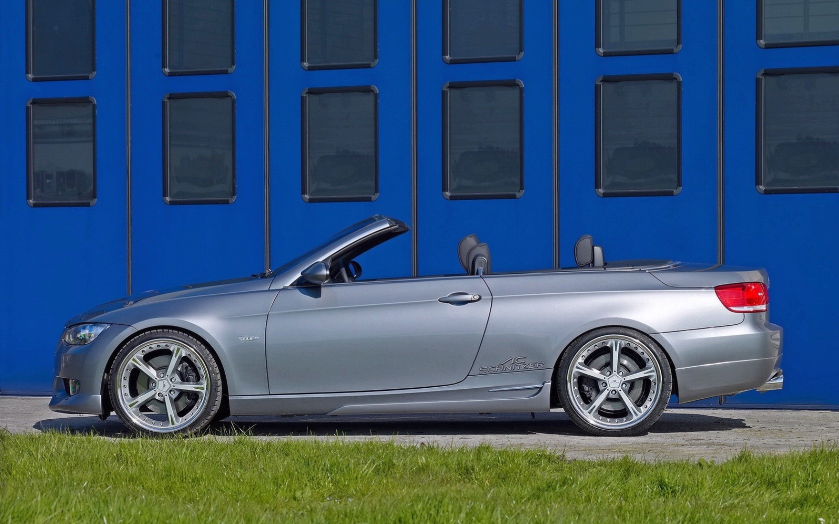 silver convertible car