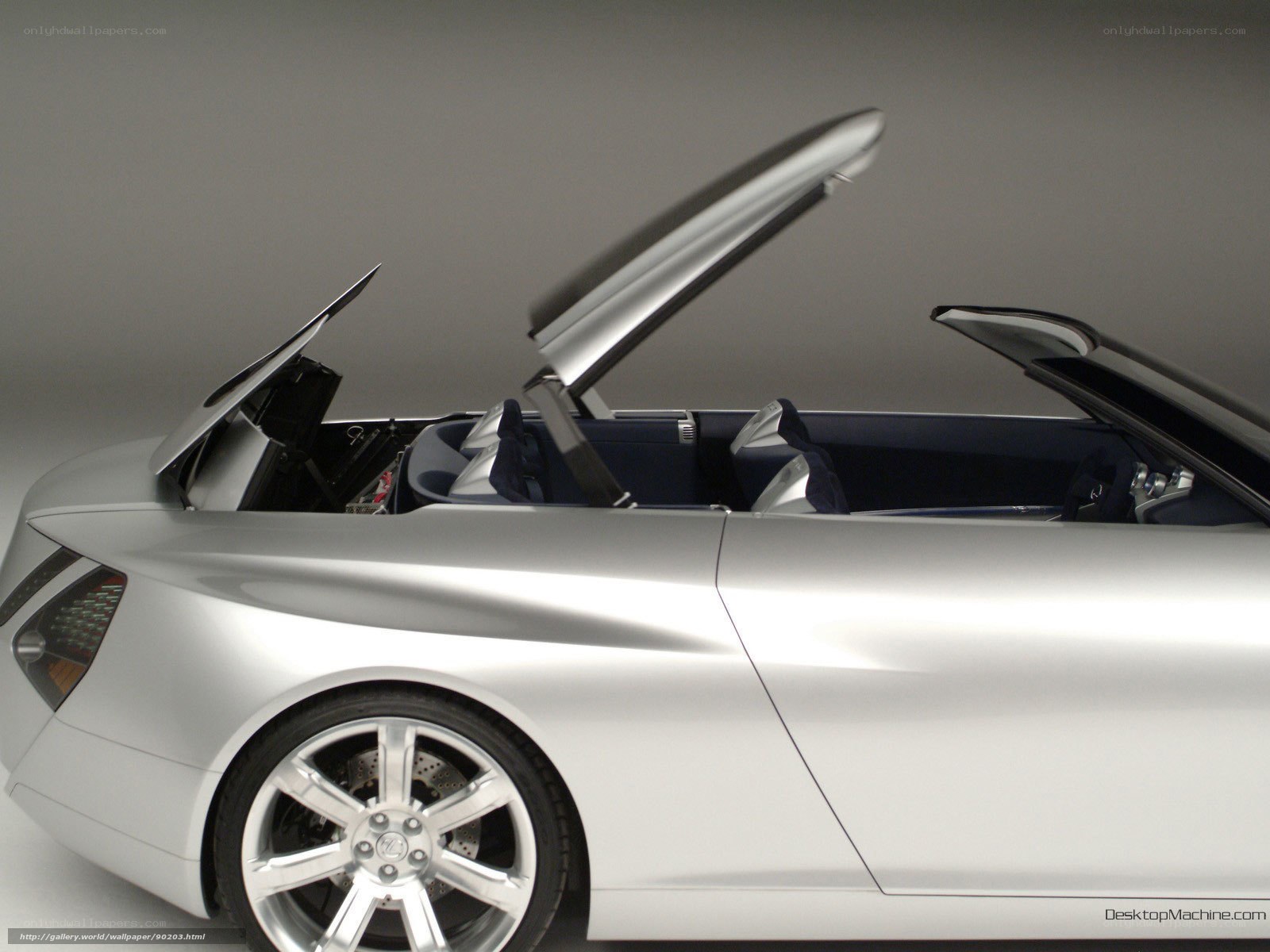 silver convertible car