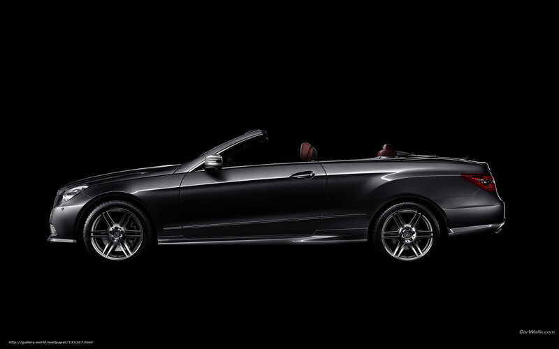Silver Convertible Car — Black, Dramatic